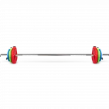 Штанга для аэробики BRONZE GYM БОДИПАМП (гриф, весовые диски 2x1,25кг, 2x2, 5кг, 2x5кг, пара замков)