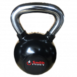 Гиря черная прорезиненная 20kg Smith Сила DB087