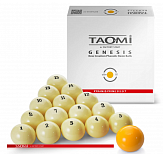 Комплект шаров для русской пирамиды TAO-MI GENESIS 68 мм Желтый биток